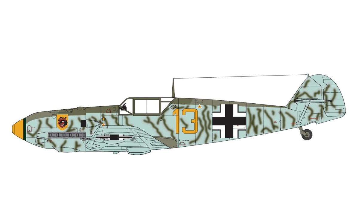 Airfix 01008A Messerschmitt Bf109E-4 1/72 – zdjęcie 3