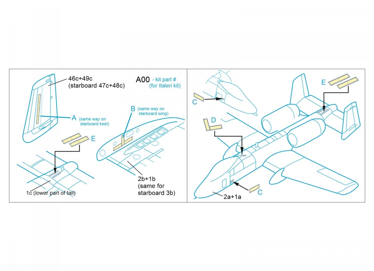 Quinta Studio QP48012 A-10 Formation (slime) lights (All kits) 1/48 – image 2