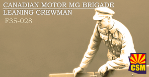 Copper State Models F35-028 Canadian Motor MG Brigade Leaning Crewman 1/35