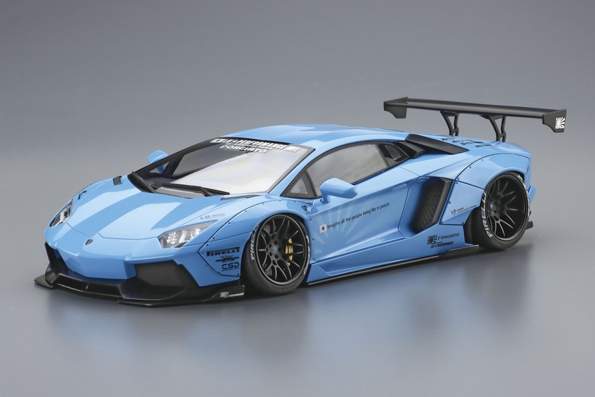 Aoshima 05989 LB-WORKS Lamborghini Aventador Ver.1 1/24 – zdjęcie 3