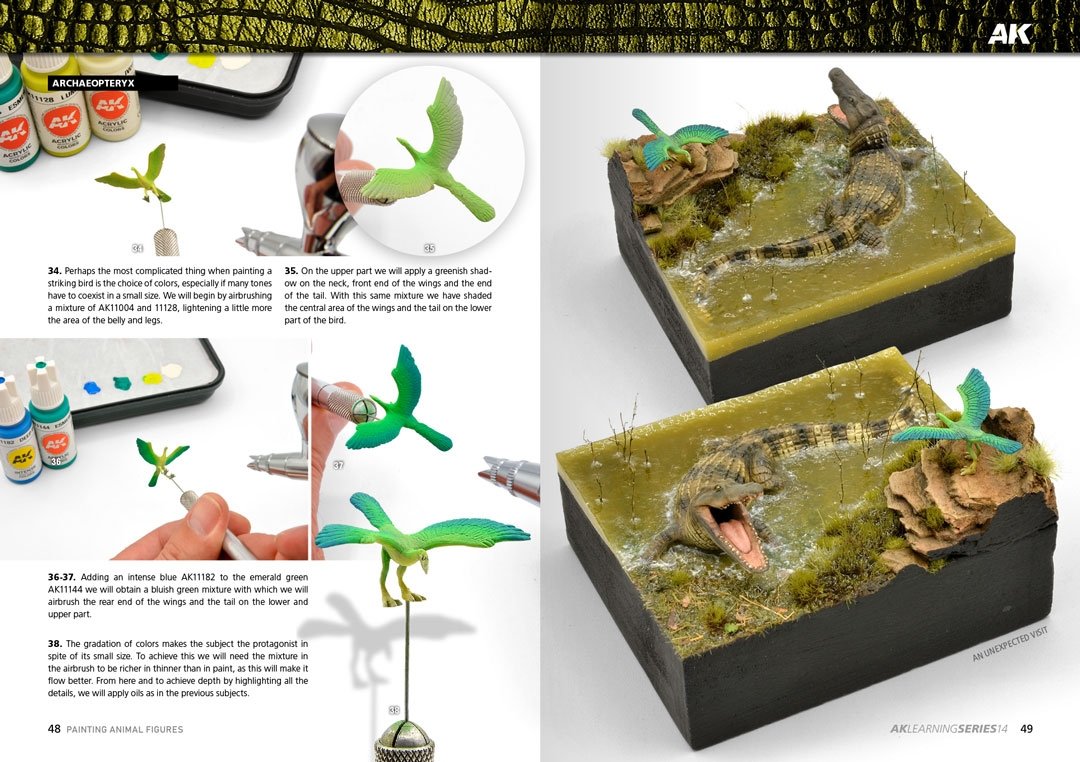 AK Interactive AK518 AK LEARNING 14: PAINTING ANIMAL FIGURES English – zdjęcie 6