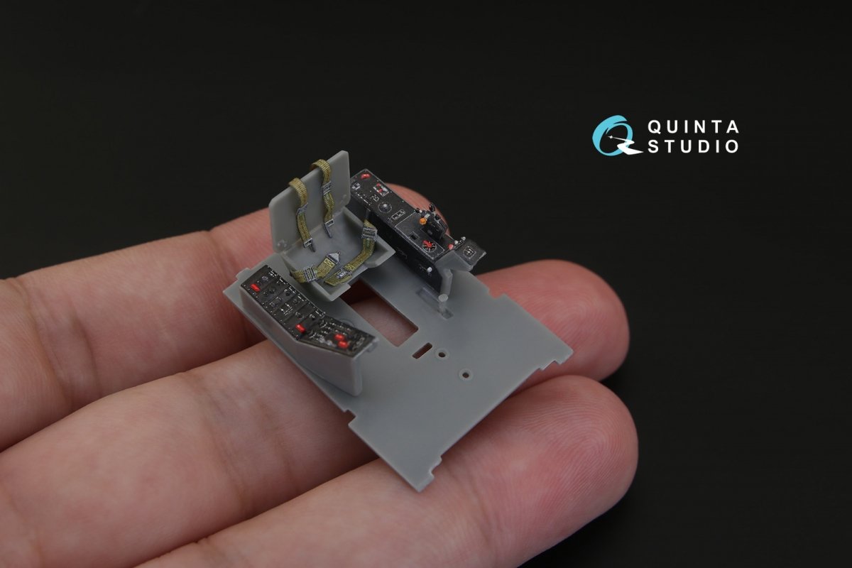 Quinta Studio QD48109 F4U-4 3D-Printed &amp;amp; coloured Interior on decal paper (for HobbyBoss kit) 1/48 – zdjęcie 5