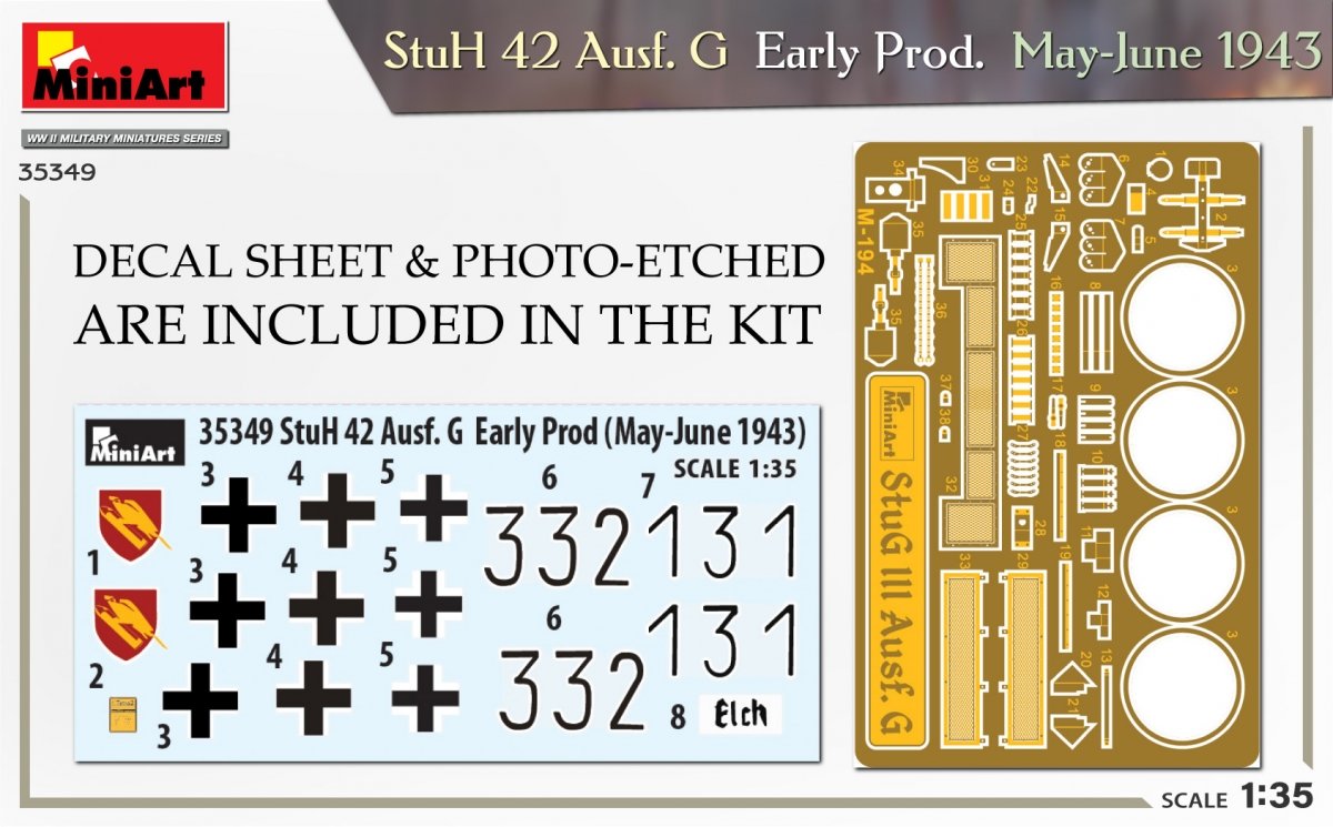 Mini Art 35349 StuH 42 Ausf. G Early Prod. May-June 1943 1/35 – zdjęcie 2