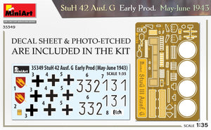 Mini Art 35349 StuH 42 Ausf. G Early Prod. May-June 1943 1/35 – zdjęcie 2
