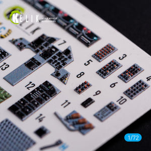 KELIK K72091 F-15C - interior 3D decals for FineMolds kit 1/72 – immagine 4