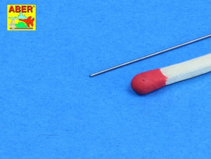 Aber SR04 Steel round rods fi 0.4mm length 250mm x12 pcs. – image 2