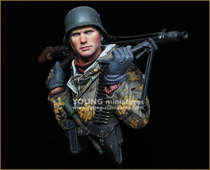 Young Miniatures YM1882 German Machine Gunner Eastern Front WWII 1/10 – zdjęcie 2