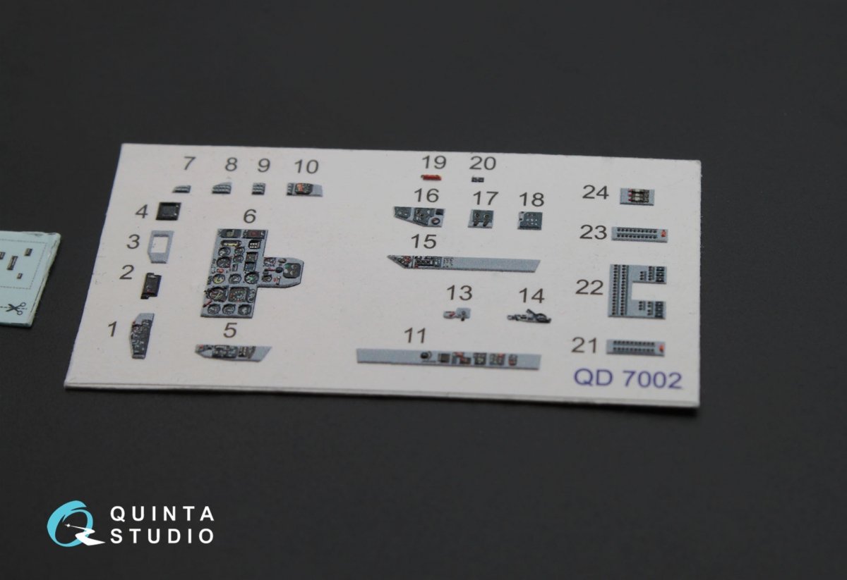 Quinta Studio QD72002 MiG-29 9-13 3D-Printed &amp;amp; coloured Interior on decal paper for 7278 Zvezda kit 1/72 – Bild 4