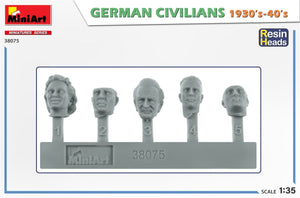 MiniArt 38075 GERMAN CIVILIANS 1930-40S. RESIN HEADS 1/35 – zdjęcie 2