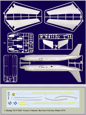 Roden 318 Boeing 720 Caesars chariot 1/144 – zdjęcie 2
