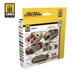 AMMO of Mig Jimenez 7187 STUG III AUSF. G Exterior &amp;amp; Interior Set Set 12x17ml – zdjęcie 2