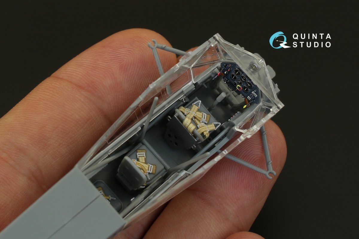 Quinta Studio QD48078 Fi-156 3D-Printed &amp;amp; coloured Interior on decal paper (for Tamiya kit) 1/48 – Bild 5