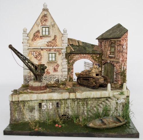 RT-Diorama 35308 Diorama Base: &amp;quot;Marne River Port&amp;quot; WWI 1/35 – image 8