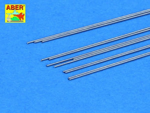 Aber SR04 Steel round rods fi 0.4mm length 250mm x12 pcs.