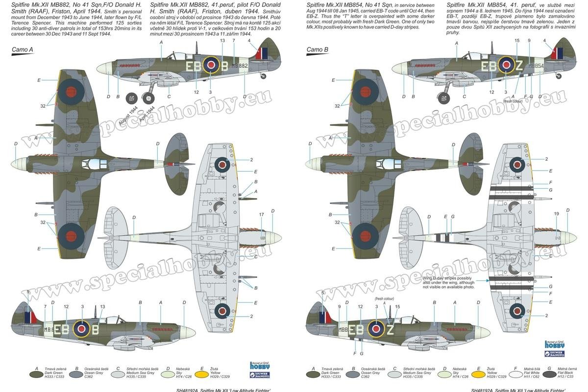Special Hobby 48192 Spitfire Mk.XII against V-1 Flying Bomb 2 modele + figurka 1/48 – zdjęcie 3