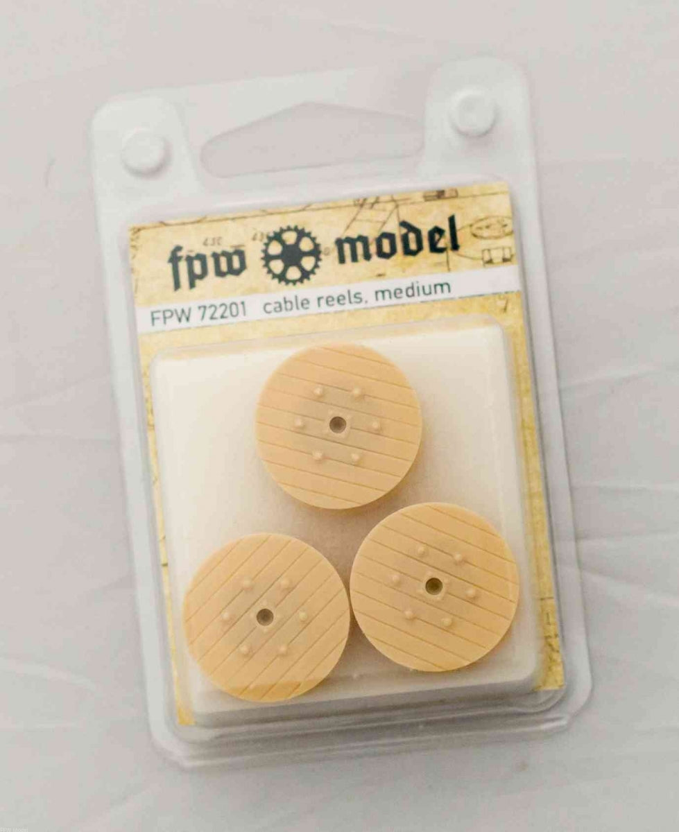 FPW Model 72202 Szpule na kable, średnie, z kablem (3 szt.) 1/72