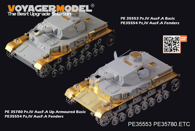 Voyager Model PE35554 WWII German Pz.Kpfw.IV Ausf.A Fenders For DROGON 6747 1/35 – zdjęcie 4