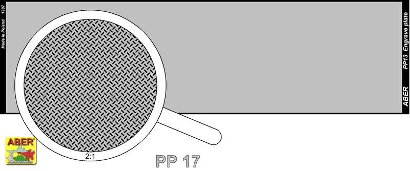 Aber PP17 Engrave plate (140 x 39 mm) - pattern 17 – image 2