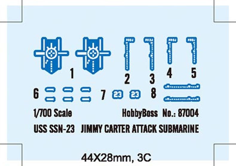 Hobby Boss 87004 USS SSN-23 Jimmy Carter 1/700 – image 2