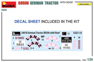 MiniArt 24010 GERMAN TRACTOR D8506 WITH ROOF 1/24 – zdjęcie 2