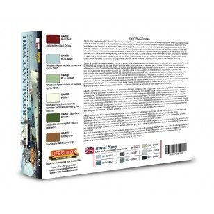 Lifecolor CS34 Acrylic paint set Royal Navy Set 2 6x22ml – zdjęcie 2
