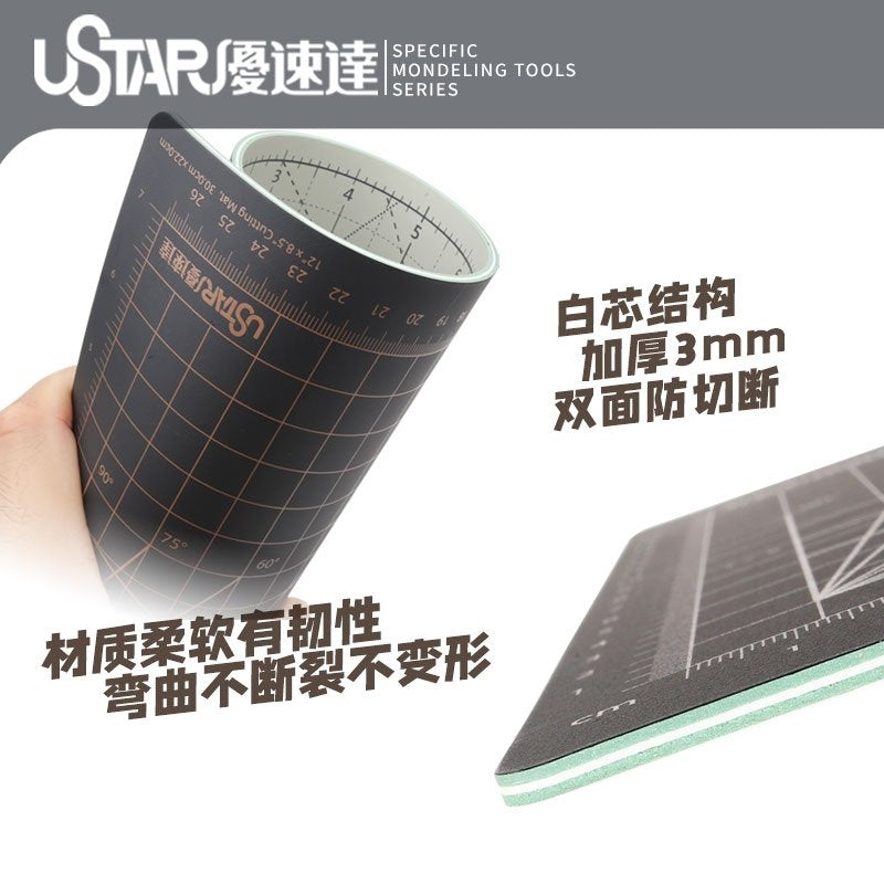 U-Star UA-90132 Cutting Mat (Size A4) (White on the front, black on the back) Mata do cięcia – zdjęcie 2