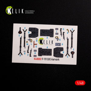 KELIK K48002 F-111 A/E Aardvark interior 3D decals for HobbyBoss kit 1/48 – zdjęcie 3