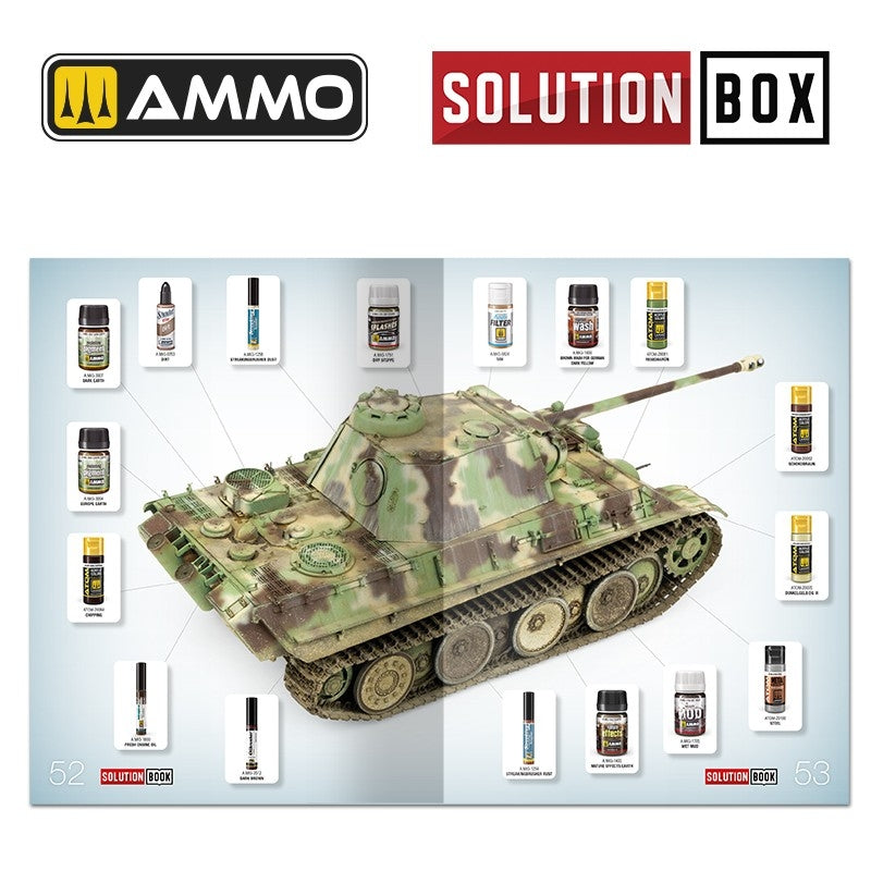 Ammo of Mig 6529 SOLUTION BOOK 23 - How to Paint WWII German Late War Vehicles (Multilingual Book) – zdjęcie 6