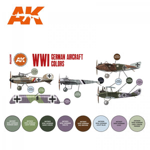 AK Interactive AK11710 WWI GERMAN AIRCRAFT COLORS 8x17 ml – image 2