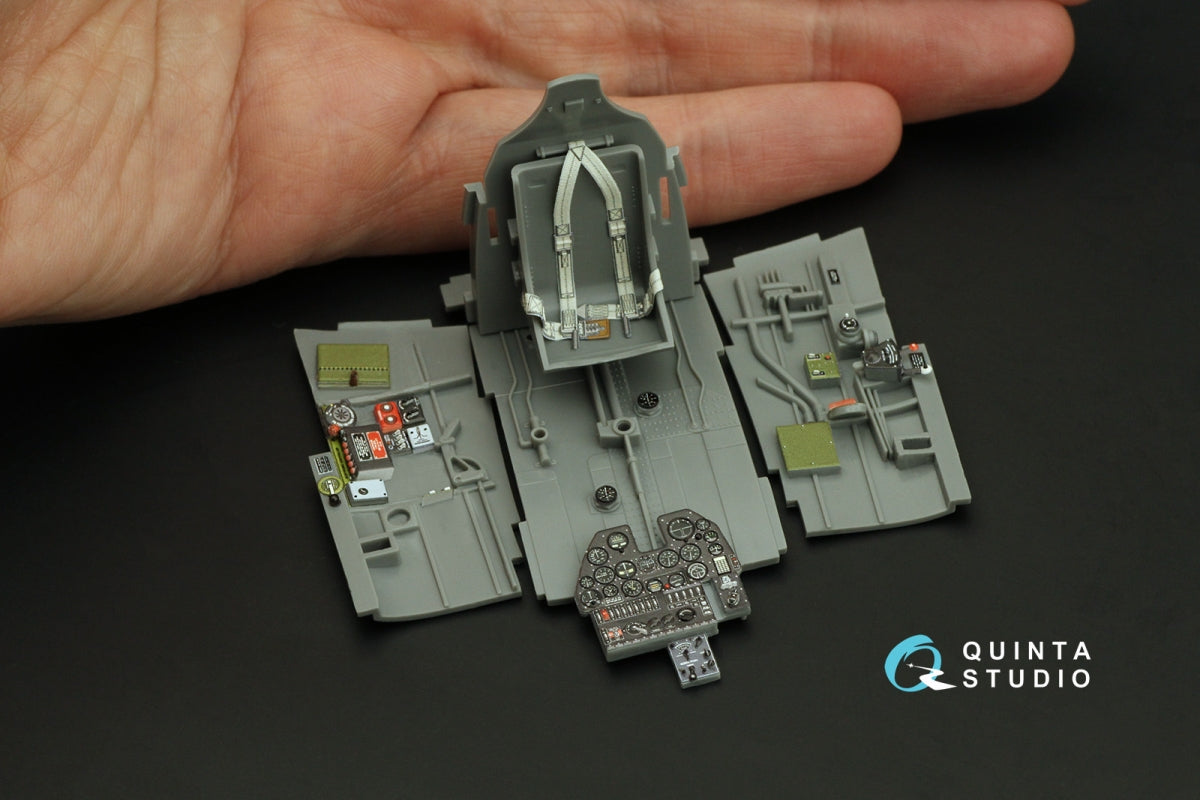 Quinta Studio QD32220 P-40N late 3D-Printed colored Interior on decal paper (Hasegawa/Eduard) 1/32 – image 7