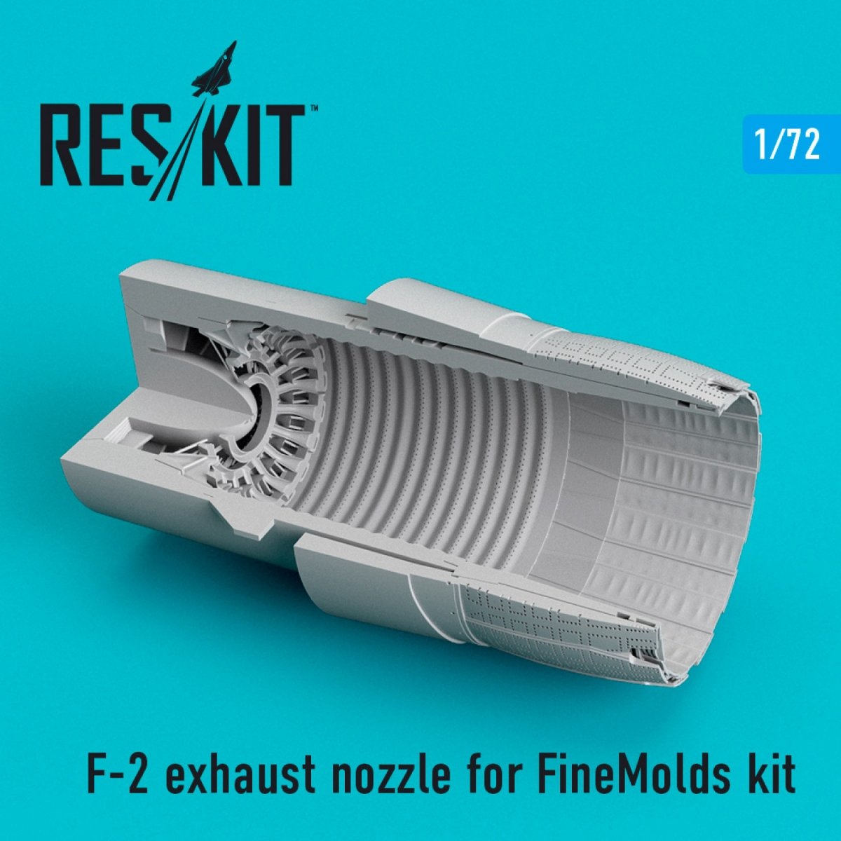 RESKIT RSU72-0201 F-2 EXHAUST NOZZLE FOR FINEMOLDS KIT 1/72 – zdjęcie 2