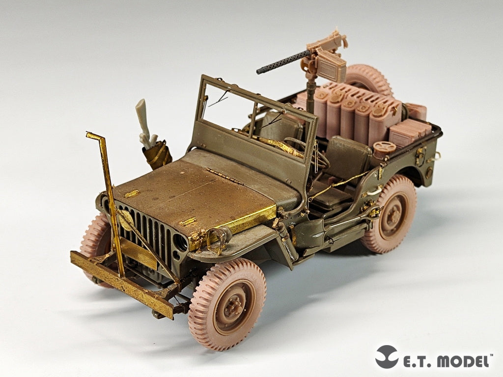 E.T. Model P35-156 U.S.Army Jeep Willys MB 1/4-ton 4x4 Truck Sagged Wheels 1/35 – zdjęcie 5