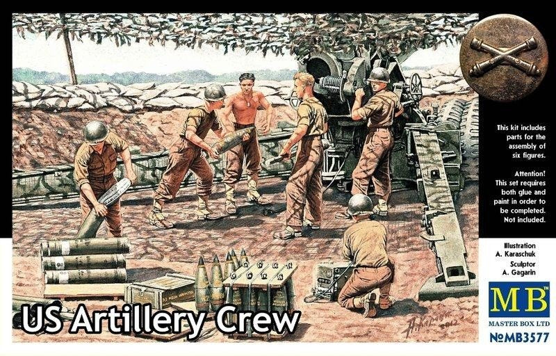 Master Box 3577 Équipe d'artillerie américaine Seconde Guerre mondiale (1/35)