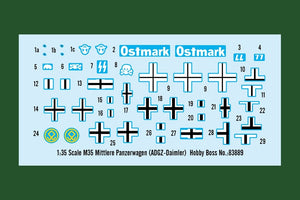 Hobby Boss 83889 M35 Mittlere Panzerwagen ADGZ-Daimler 1/35 – Bild 4