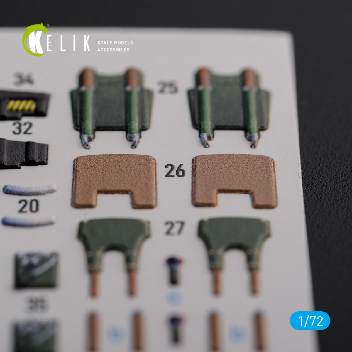 KELIK K72120 Mirage 2000D interior 3D decals forModelSvit kit 1/72 – zdjęcie 2