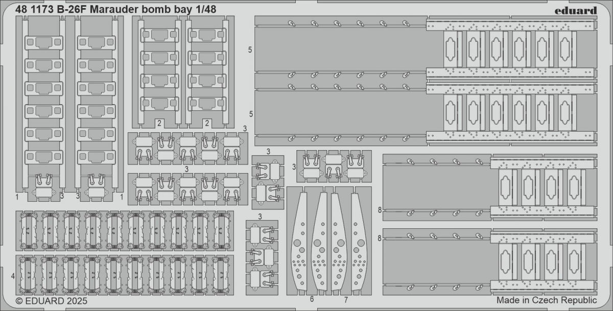 Eduard 481173 B-26F Marauder bomb bay ICM 1/48