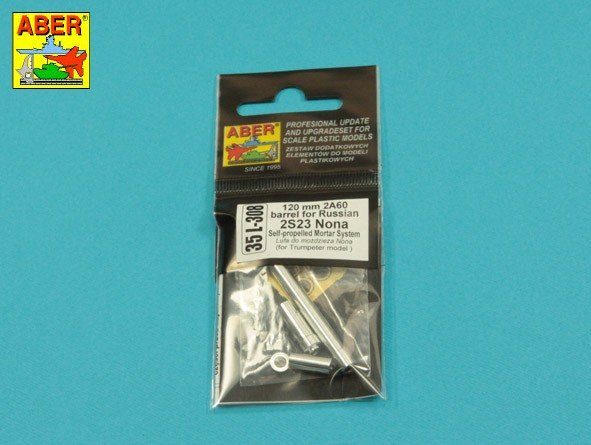Aber 35L-308 120mm 2A60 barrel for Russian 2S23 Nona mortar 1/35