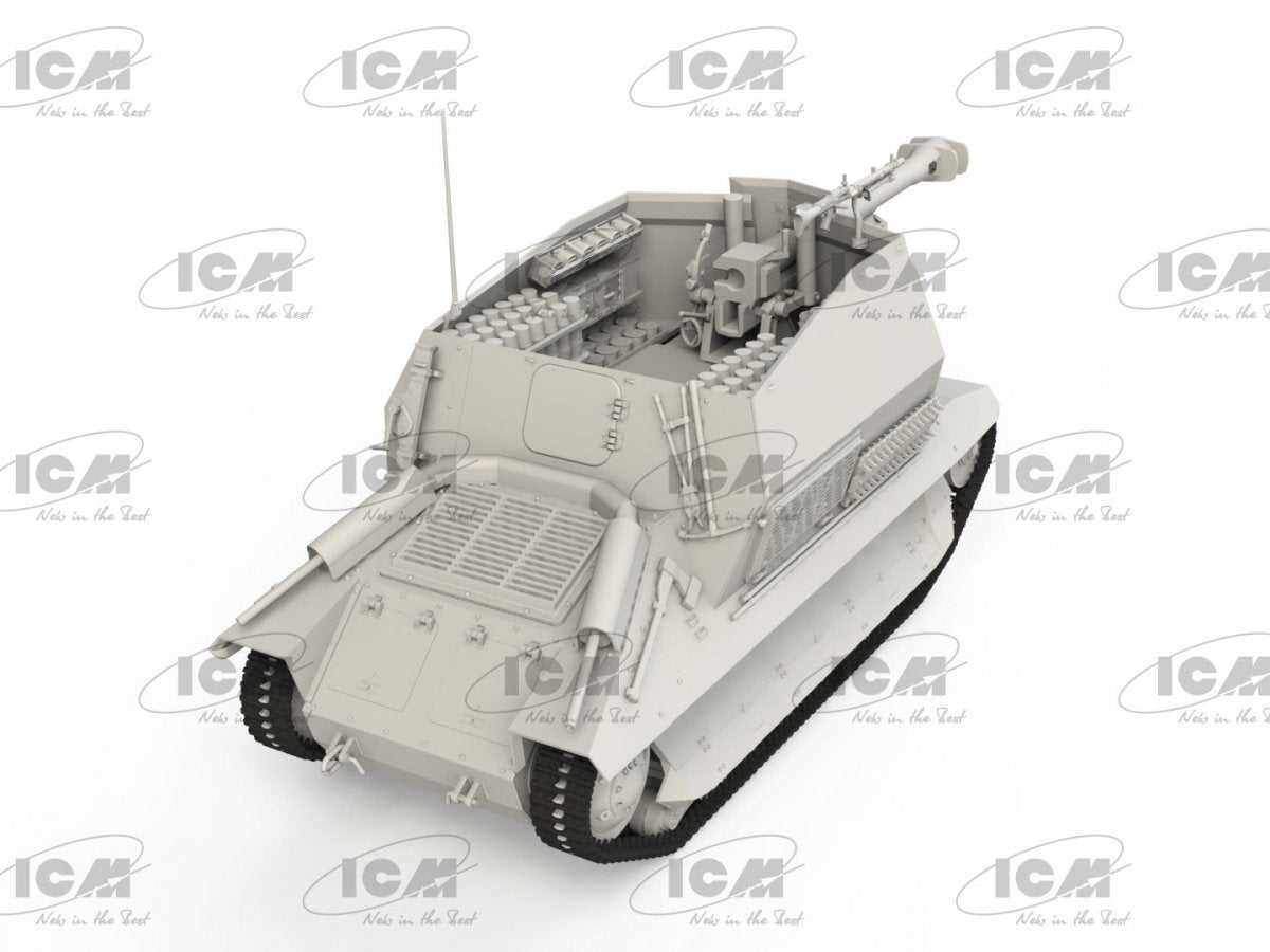 ICM 35340 10.5cm leFH 16(Sf) auf Geschutzwagen FCM36 (f) 1/35 – zdjęcie 5