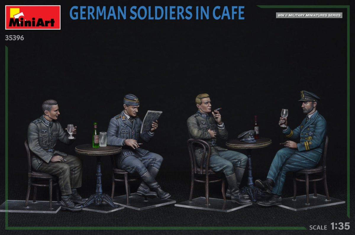 MiniArt 35396 GERMAN SOLDIERS IN CAFE 1/35 – zdjęcie 4