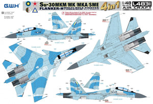 Great Wall Hobby L4831 Su-30 MKM / MK / MKA / SME &amp;#39;Flanker H&amp;#39; Multirole Fighter 4 In 1 1/48 – image 7