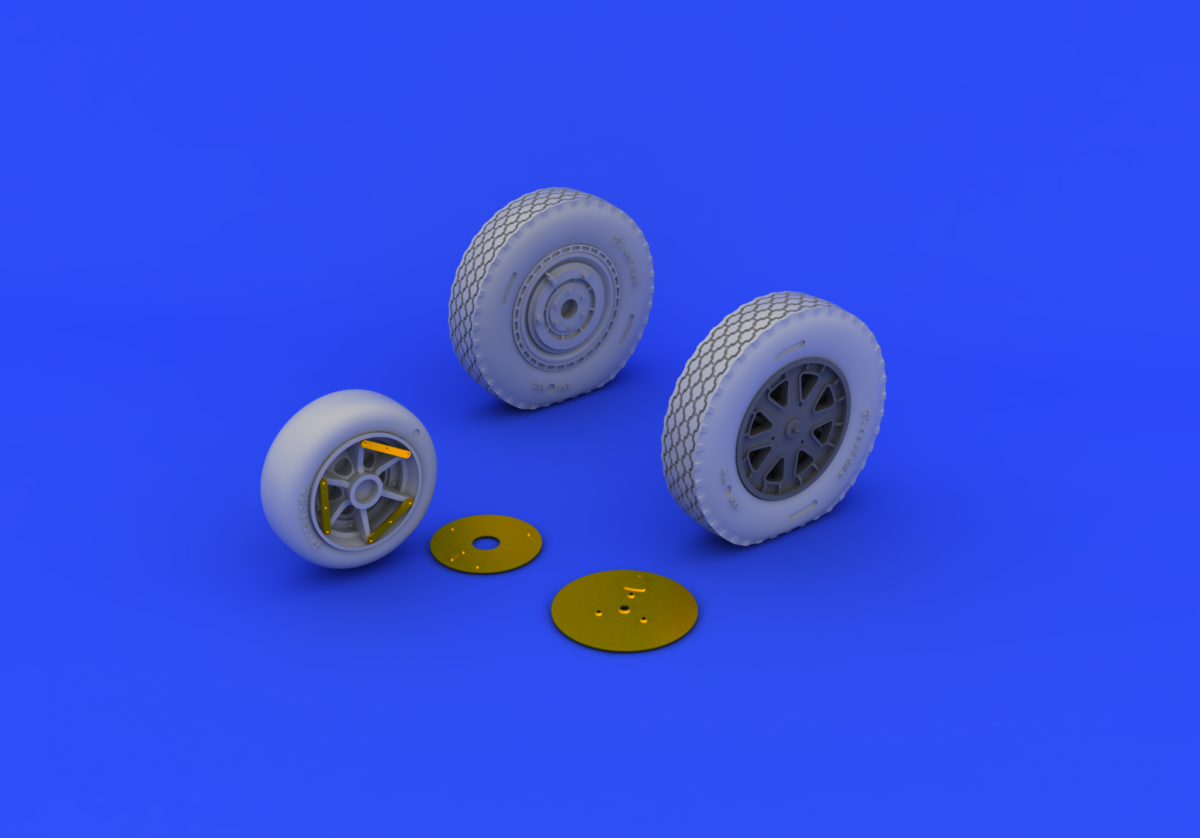 Eduard 632073 P-39 wheels late KITTY HAWK 1/32 – zdjęcie 2