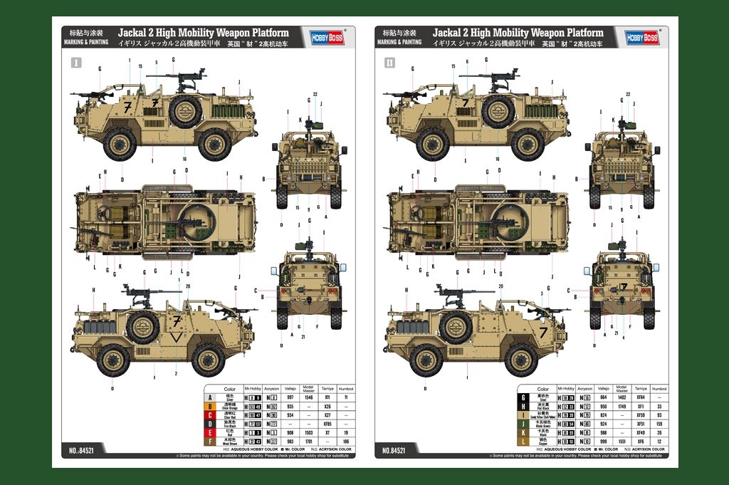 Hobby Boss 84521 Jackal 2 High Mobility Weapon Platform 1/35 – zdjęcie 5