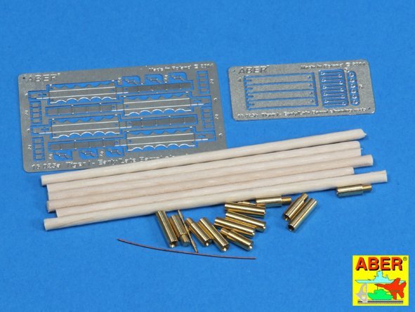 Aber 16025 Barrel cleaning rods with brackets for Tiger I – early/late 1/16