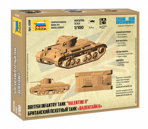 Zvezda 6280 British Infantry Tank &amp;quot;Valentine” II 1/100 – zdjęcie 2