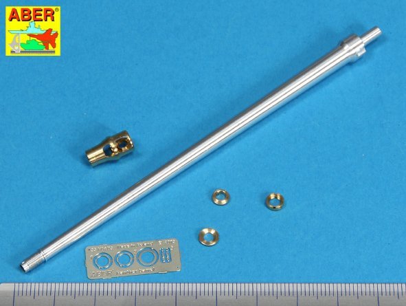 Aber 35L-036n German 7.5cmKwK42L/70 gun barrel with muzzle brake for Panther Ausf. G Late (1/35) – image 2