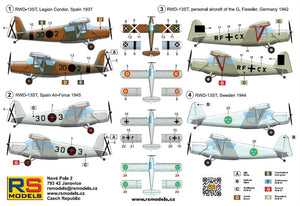 RS Models 92307 RWD-13 "Legion Condor" Polish Touring Plane 1/72