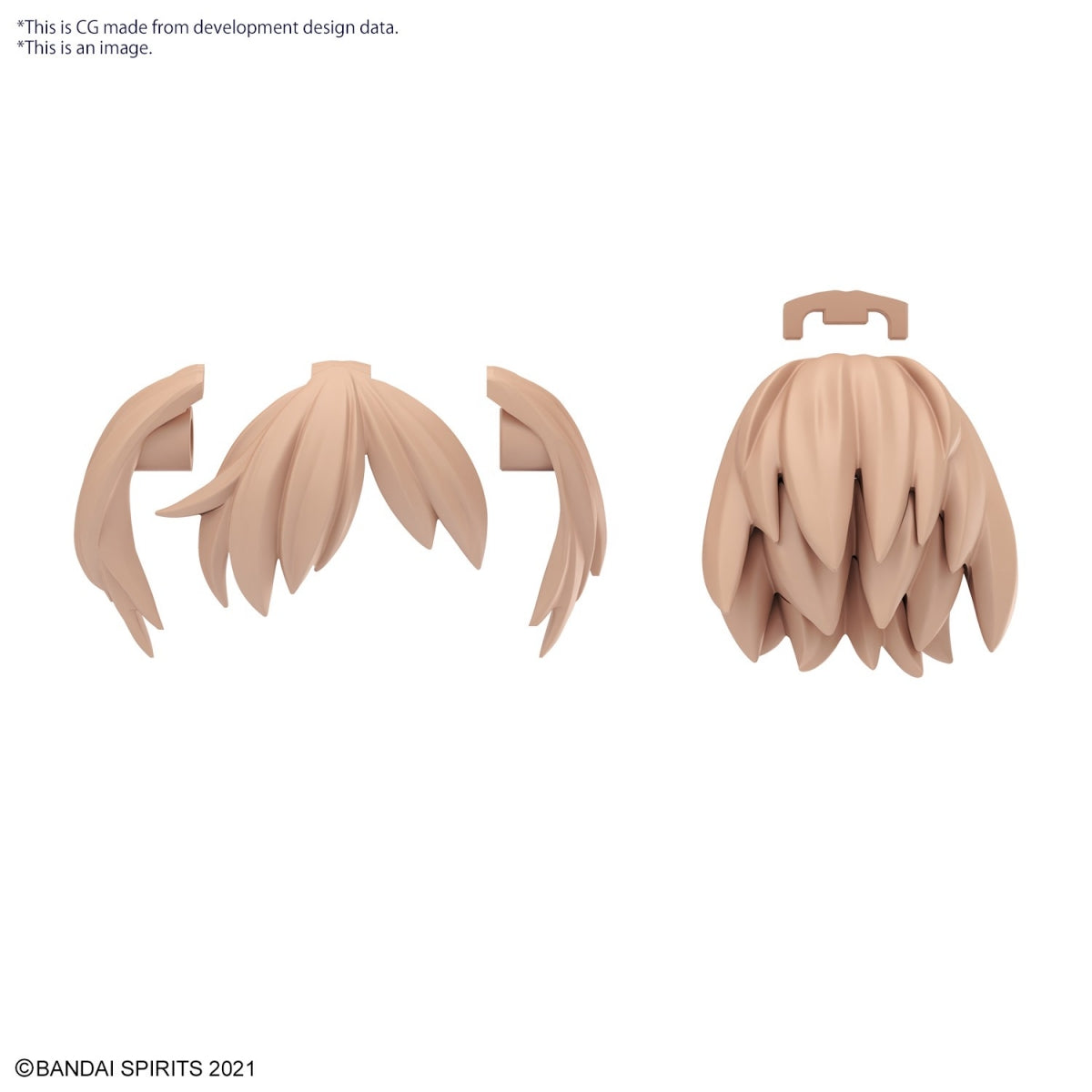 Bandai 67139 30MS OPTION HAIR STYLE PARTS VOL.10 ALL 4 TYPES – zdjęcie 13