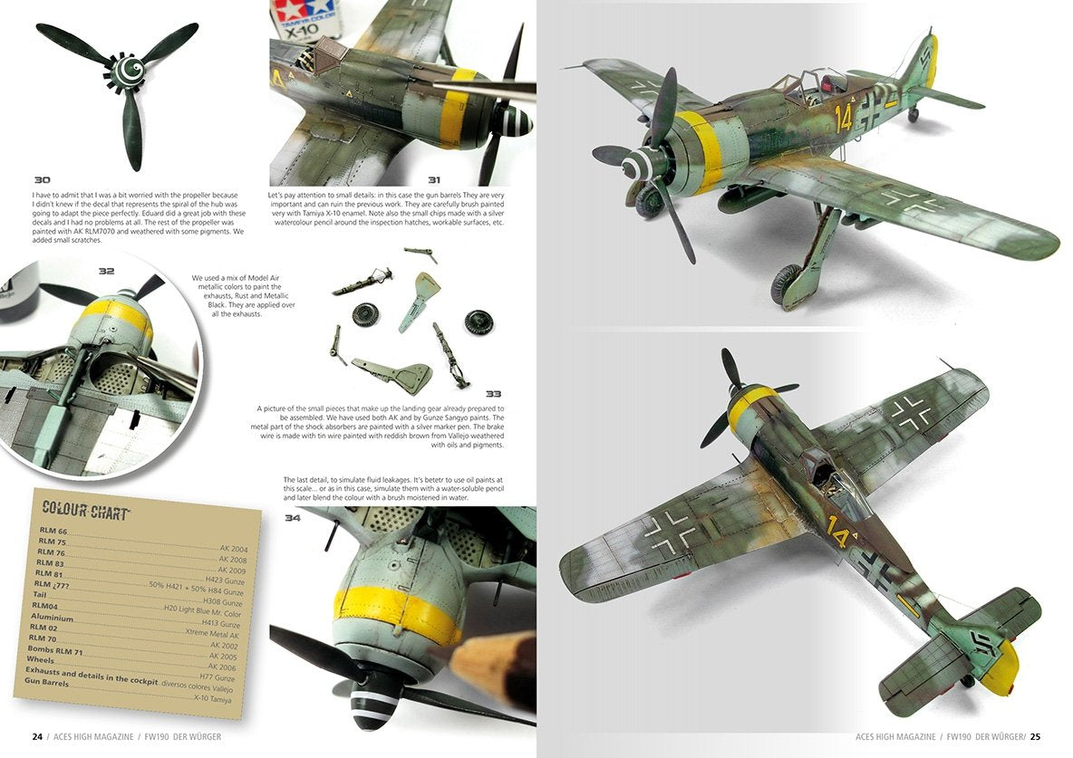 AK Interactive AK2921 ACES HIGH ISSUE 11 FW 190 DER WÜRGER (English) – zdjęcie 4