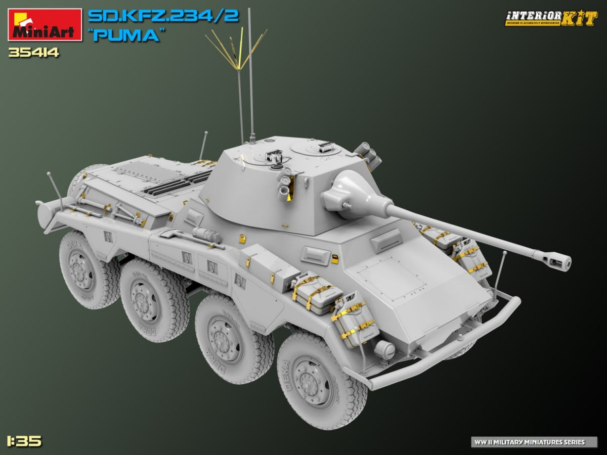 MiniArt 35414 Sd.Kfz. 234/2 PUMA. INTERIOR KIT 1/35 – zdjęcie 7