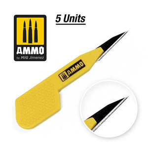 Ammo of Mig 8685 Precision Blade Straight - 5 pcs